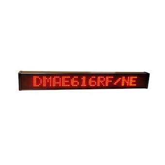 AFFICHEUR MATRICIEL 1 LIGNE 60mm 16 CARACTERES ROUGE 230V IP65 TROPICALISE|Ditel-D1VDMAE616RPT