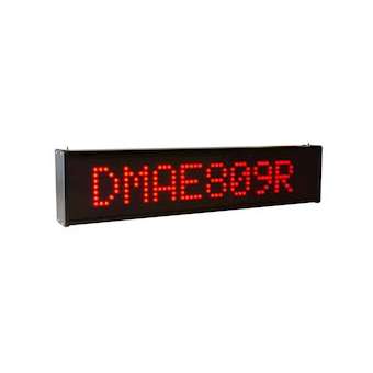 AFFICHEUR MATRICIEL 1 LIGNE 80mm 9 CARACTERES ROUGE 24V IP65|Ditel-D1VDMAE809R4P