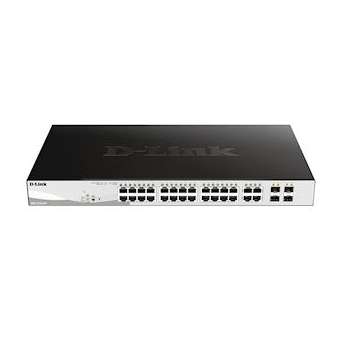 Smart 24 ports 10/100/1000Mbps dont 12 PoE/PoE+ + 4 ports SFP - Budget PoE 85w|Dlink-DLKDGS121024PE