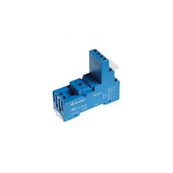Support 10A 250V série 5532, 5534, bleu, étrier plastique, à cage|Finder-FID94943SPA