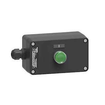 Harmony - Boite a bouton atex en plastique un bouton marche vert|Schneider Electric-SCHXAWG100EX