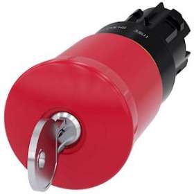 BOUTON-P. CP. PNG ARR. URG. 40MM, ROUGE|Siemens Industries et Infrastructures-SIE3SU1000-1HR20-0AA0