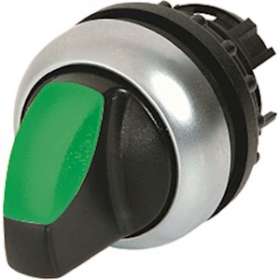 Commutateur rotatif lumineux, 3 positions, vert, à accrochage|Eaton industries-EONM22-WRLK3-G