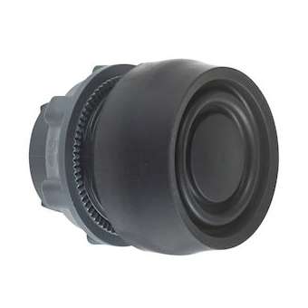 Harmony tête de bouton poussoir + capuchon IP66 - D22 - noire|Schneider Electric-SCHZB5AP2S