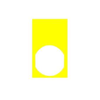 Harmony - Etiquette 30 x 50 jaune pour marquage noir|Schneider Electric-SCHZBY61101