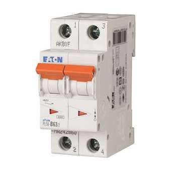 Disj. PLS 2X63A 6kA (EN 60898) cbe C|Eaton industries-EONPLS6-C63-2-MW