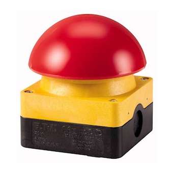 Coupure pompiers, 2 O, arrêt d'urgence, montage en saillie|Eaton industries-EONFAK-R-V-KC02-IY