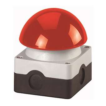 Coupure pompiers, 1F+1O, bouton ' coup de poing ' rouge, montage en saillie|Eaton industries-EONFAK-R-KC11-I