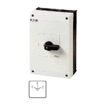 Inverseurs, Contacts: 8, 63 A, plastron: 1-0-2, 60 DEG, à accrochage, en saillie|Eaton industries-EONT5B-4-8213-I4