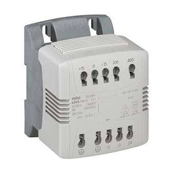 Transformateur de commande et sécurité automatique -prim 230-400V/sec 24V -250VA|Legrand-LEG044205