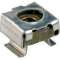 Ecrou cage M5 pour fixation apparaillage - montage perforation carrée 8,3x8,3mm