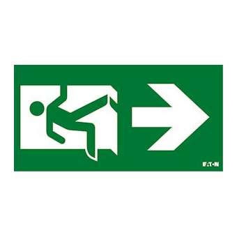 Etiquette V Flèche BAS CrystalWay XL|Eaton Luminox-LUM10592