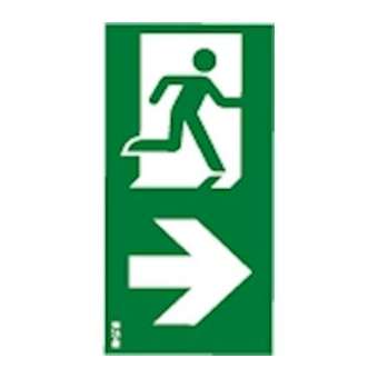 Etiquette V Flèche DROITE CrystalWay|Eaton Luminox-LUM10586