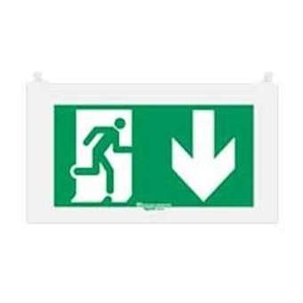 Plaque signalisation réglementaire Arcor - picto sortie en dessous|Legrand-LEG062583