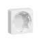 Boîtier simple saillie pour appareillage Optima blanc