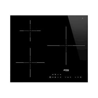 Table induction - 60 cm - possibilité encastrement affleurant - 3 foyers|Smeg france-SMFSI5632D