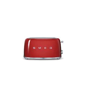 Grille-pain 4 tranches Années 50 - Structure en acier embouti|Smeg france-SMFTSF02RDEU