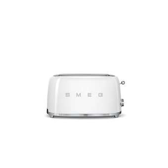 Grille-pain 4 tranches Années 50 - Structure en acier embouti|Smeg france-SMFTSF02WHEU