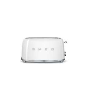 Grille-pain 4 tranches Années 50 - Structure en acier embouti|Smeg france-SMFTSF02WHEU