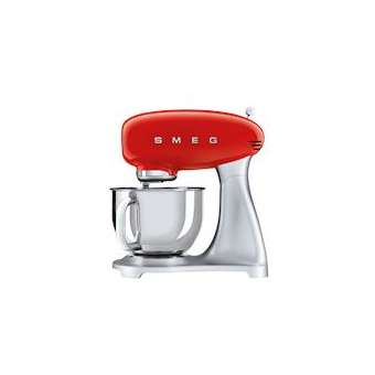 Robot sur socle Années 50 - Corps en alu coulé - Bol en acier inox poli|Smeg france-SMFSMF02RDEU