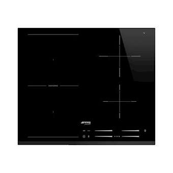 Table induction - 60 cm - Bord Biseauté - 4 foyers|Smeg france-SMFSI1M7643B