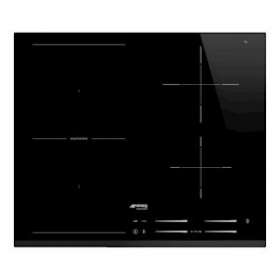 Table induction - 60 cm - Bord Biseauté - 4 foyers|Smeg france-SMFSI1M7643B