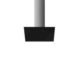 Hotte décorative - Murale design incliné - 90 cm - commandes sensitives|Smeg france-SMFKICV90BL
