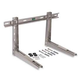 Support inox 304 pre-monte mural 550mm barre niveau lg 780 mm 2X80kg|Eid-EI2AS550BTNI