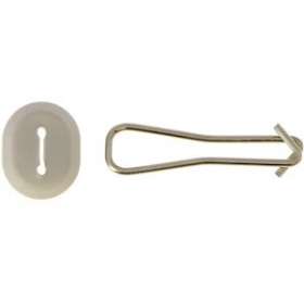 Crochet de suspension 9 mm + cache-trou acier inox (x 200)|Bizline-BIZ710328