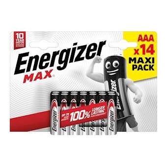 Pile Max AAA x 14 sans risque pour vos appareils avec la garantie 0 coulure|Energizer france-RSN438277