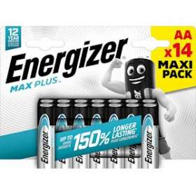 Pile alcaline Max Plus AA x 14 notre pile alcaline qui dure le plus longtemps|Energizer france-RSN437393