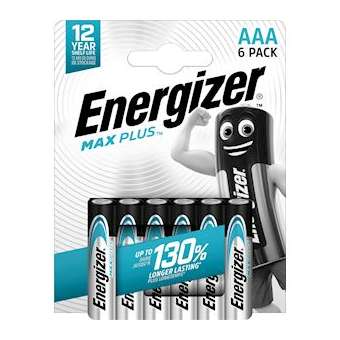 Pile alcaline Max Plus AAA x 6 notre pile alcaline qui dure le plus longtemps|Energizer france-RSN437508