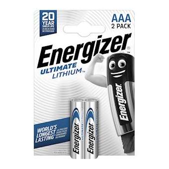 Pile Ultimate Lithium AAA x 2 pour une haute puissance longue duree|Energizer france-RSN262629