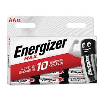 Pile Max AA x 18 sans risque pour vos appareils avec la garantie 0 coulure|Energizer france-RSN426656