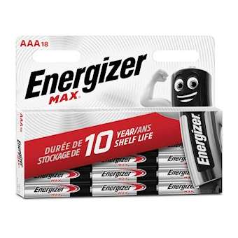 Pile Max AAA x 18 sans risque pour vos appareils avec la garantie 0 coulure|Energizer france-RSN426786