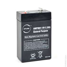 Unité(s) Batterie plomb AGM NX 2.8-6 General Purpose 6V 2.8Ah F4.8|Enix energies-NXGAMP9021