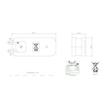 Pack(s) Batterie eclairage secours 10 VRE 1/2DL 12V 2.4Ah|Enix energies-NXGMFN74102