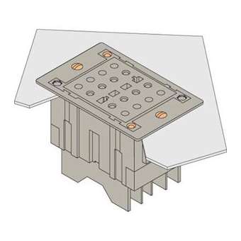Tf-E-Va Embase Tension-Ferme-Flush Mounting|Entrelec-ENT1SNA166745R0000