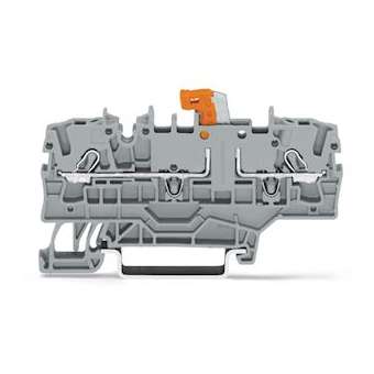 Borne sectionnable et de mesure pour avec pontage additionnel, gris|Wago contact-WAG2002-1971