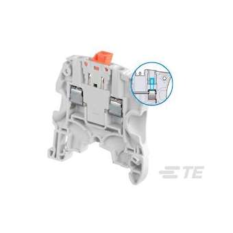 Bloc SNK Vissé 4² sectionnable à couteau avec alvéoles de test diam. 2 orange|Entrelec-ENT1SNK505331R0000
