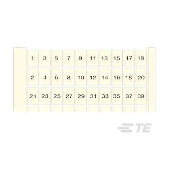 RC65 Carte Pré-Marquée 1-100 Horiz Blanc|Entrelec-ENT1SNA232030R2500