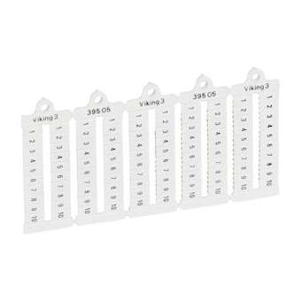 Plaque repères à lecture horiz bloc de jonct Viking3 pas 5mm - chiffres 1-10|Legrand-LEG039505