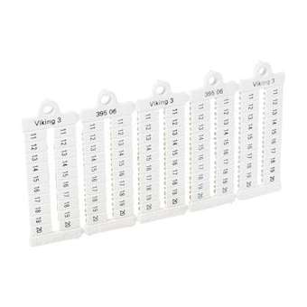 Plaque repères à lecture horiz - bloc de jonct Viking3 pas 5mm + chiffres 11-20|Legrand-LEG039506