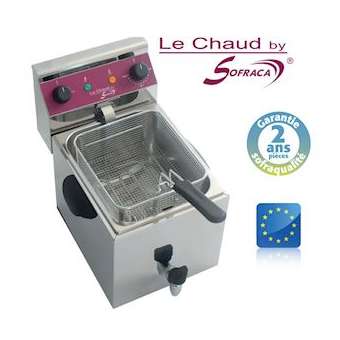 Friteuse de table sans robinet de vidange|Sofraca-SFCACF68N