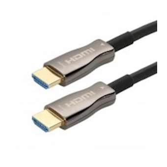 Cordon armé AOC HDMI 2.0b A M/M - fibre optique - UHD 4K/60ips - OR - 100m|Erard-EAD726881