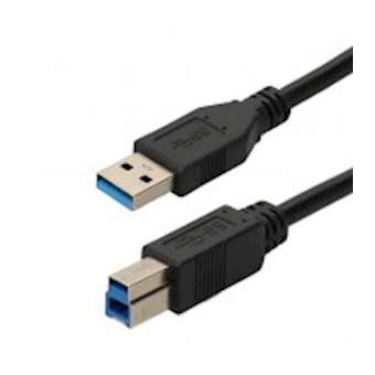 Cordon USB 3.2 gen 1 - A M / B M - noir - 0m20|Erard-EAD722433
