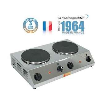 Réchaud 2 plaques ø 220 mm|Sofraca-SFC27154S
