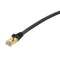 Cordon RJ45 M/M - Cat. 6 - F/UTP - gaine tressée - OR - 2m