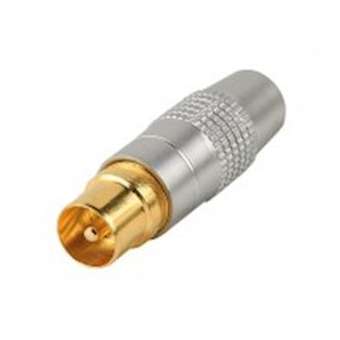 Prise TV 9.52 M - à monter - pour câbles 17 et 19 VATC - métal - Or|Erard-EAD724764