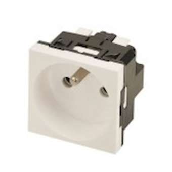 Prise électrique LEGRAND 230V (2 P+T) F - bornes automatiques - NF - 45x45mm|Erard-EAD902846